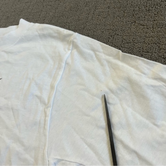 VTG Apple Macintosh IIGS College L/S T Shirt Sz M White Rainbow Treble Clef NWOT - Picture 5 of 9